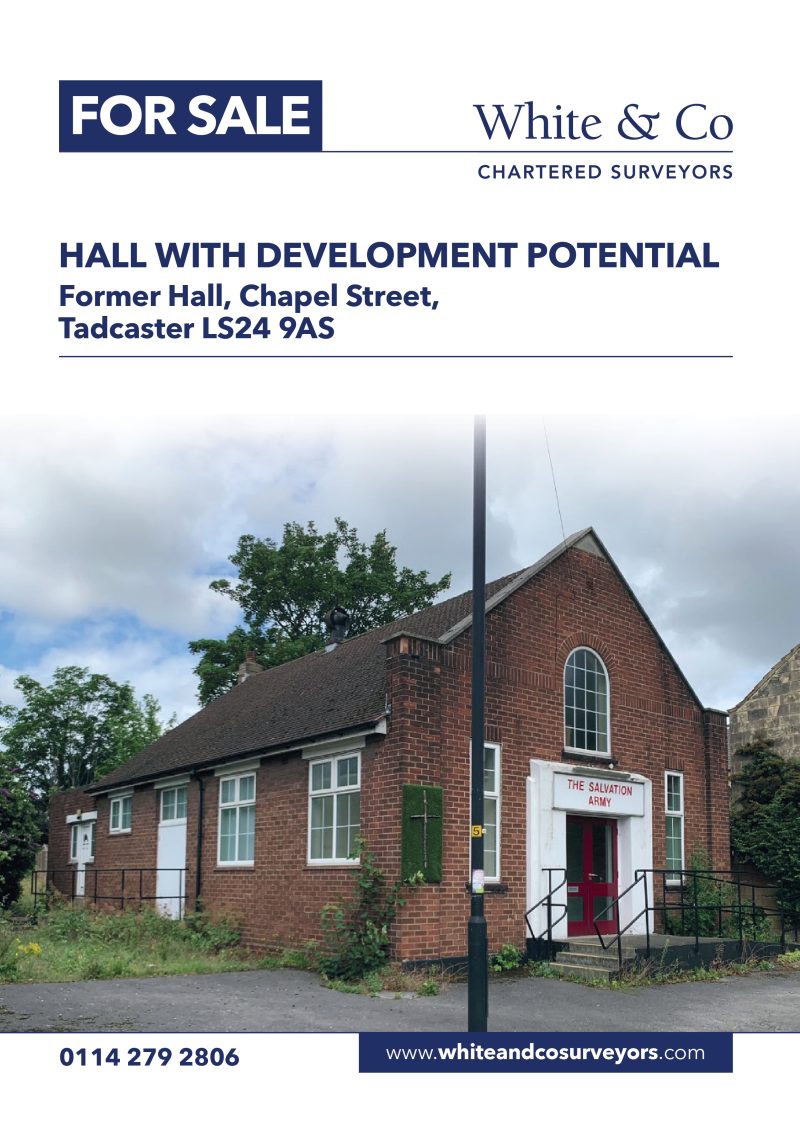 Under Offer Former Hall Chapel Street Tadcaster Ls As White