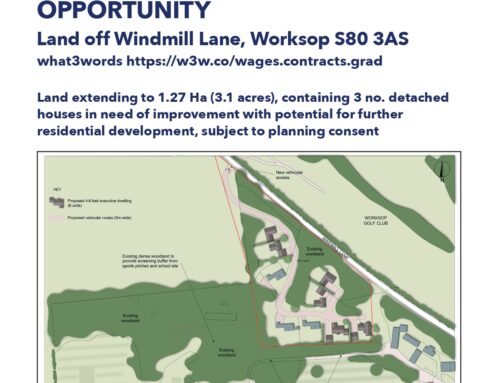 FOR SALE – Residential Development Opportunity – Land off Windmill Lane, Worksop S80 3AS